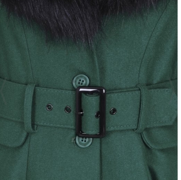 BNWT Collectif Cora faux fur swing coat sz UK 18💘 - Picture 8 of 8